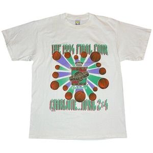 Vintage 1994 NCAA Charlotte Final Four Basketball T-Shirt Adult Size Large